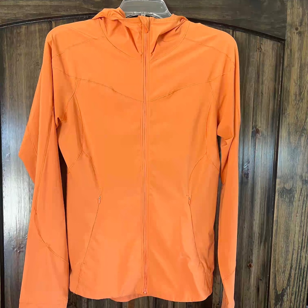 Lululemon Mist Over Windbreaker Orange Frappe Size 6